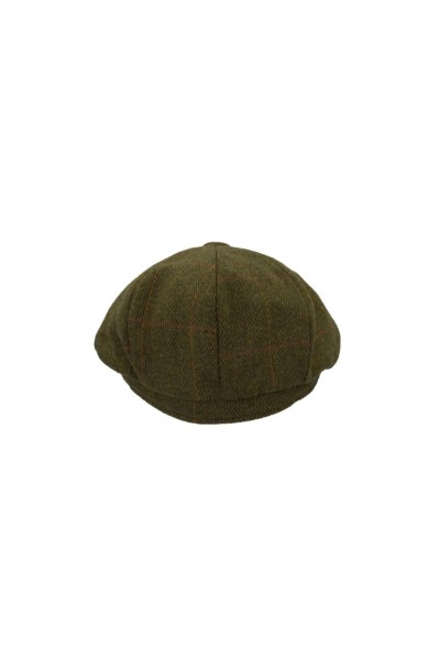 Casquette Bakerboy tweed foncé Homme et Femme